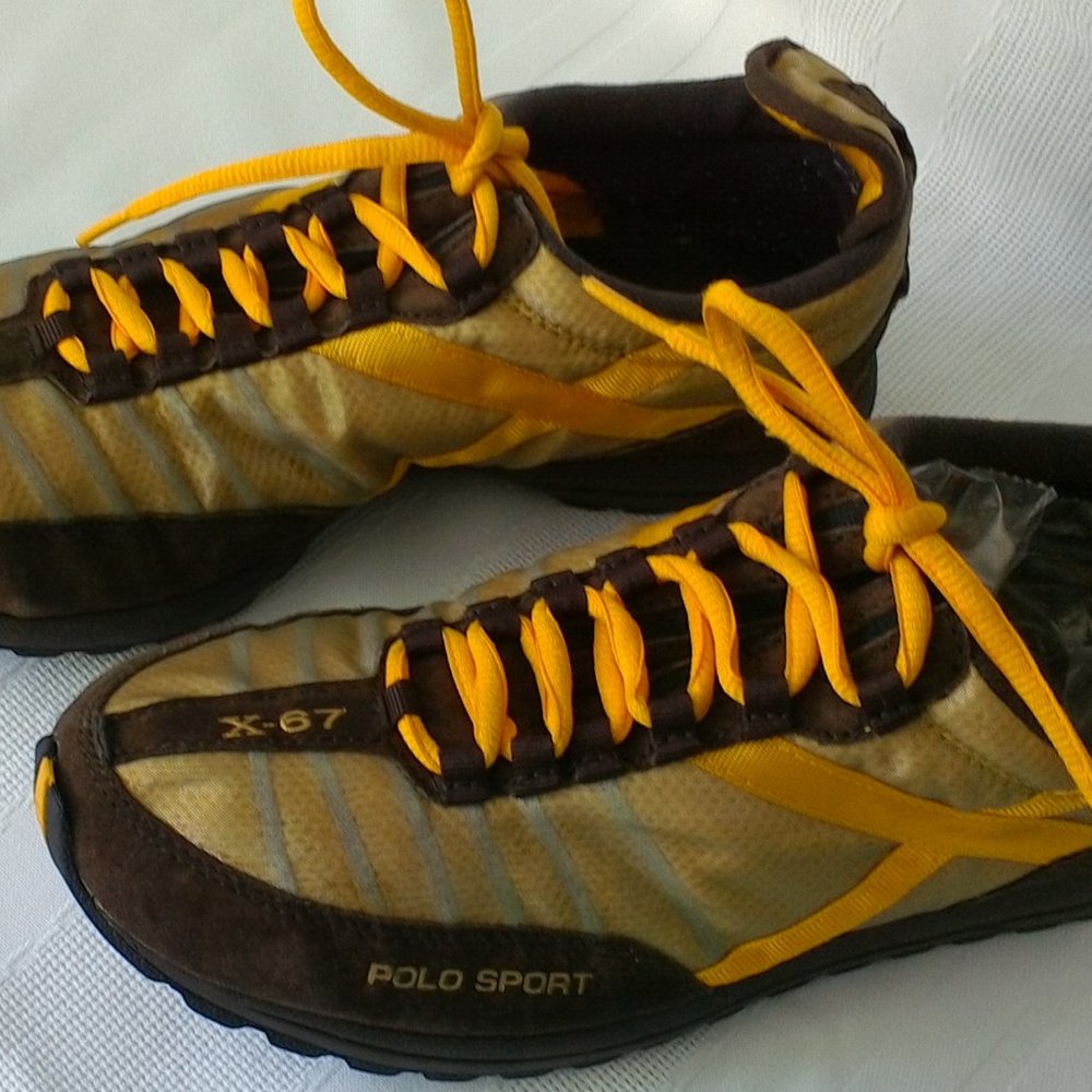 Polo Sport X-67 running shoes.